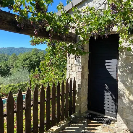 Belle De Nuit - En Ardeche Avec Piscine Et Vue Prázdninový dům *